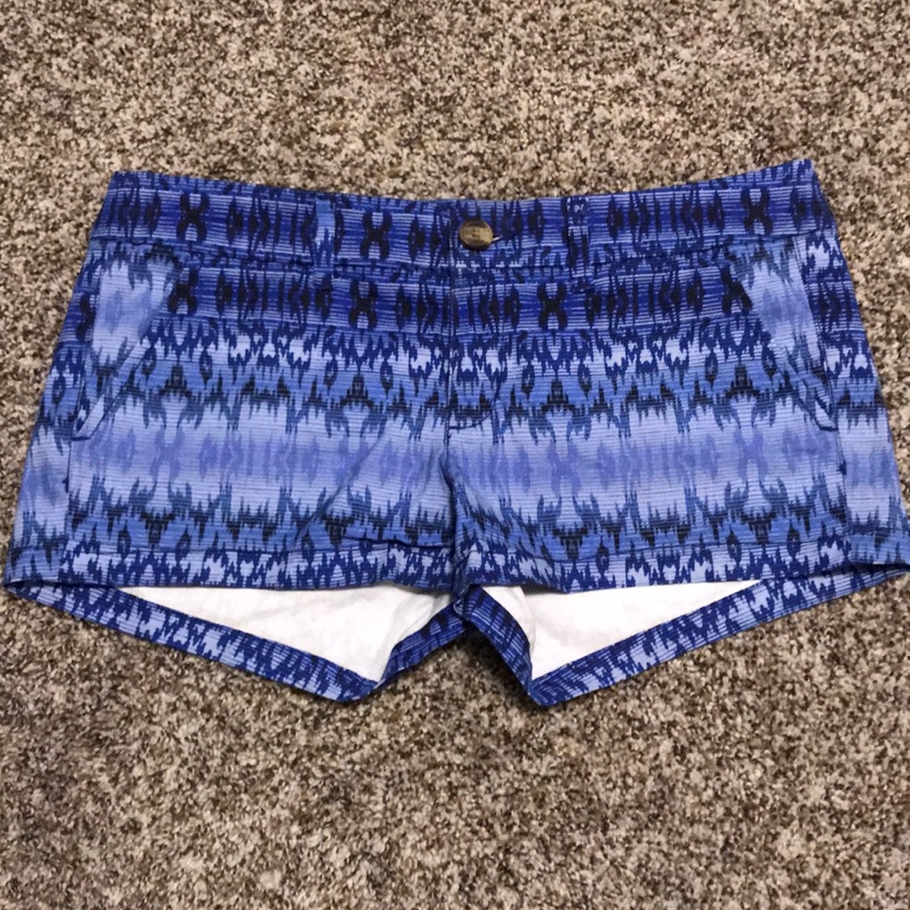 Blue AE Shorts with Pattern